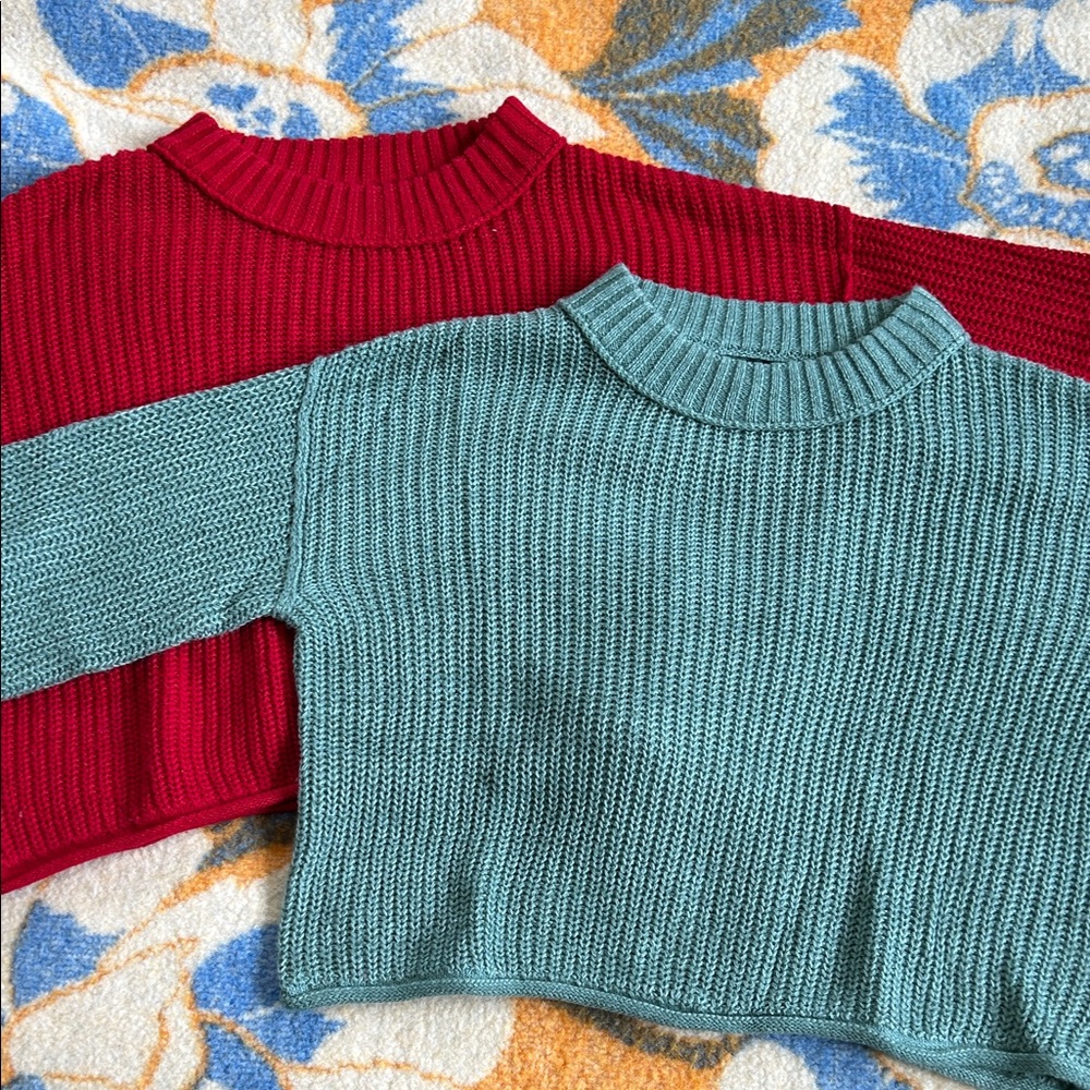 Wild Fable Cropped Sweater Bundle